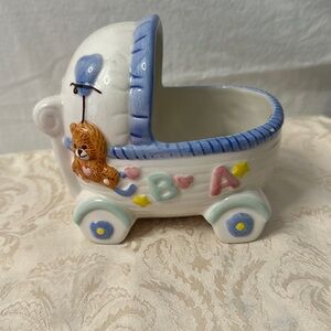 Ceramic baby boy planter